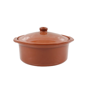 Saucepan Azofra With lid Baked clay 24,5 x 23 x 16,7 cm (3 Units)