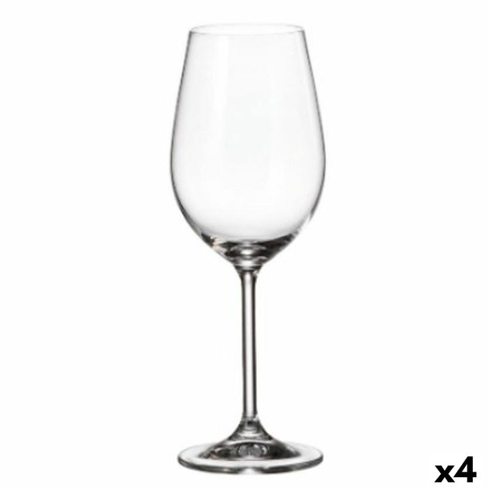 Wine glass set Bohemia Crystal Clara White 350 ml 6 Pieces (6 Units) (4 Units)