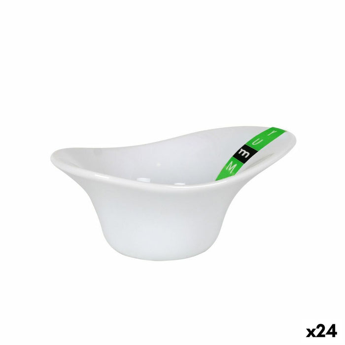 Bowl La Mediterránea Yummy White 13 x 8,3 x 5,7 cm (24 Units)