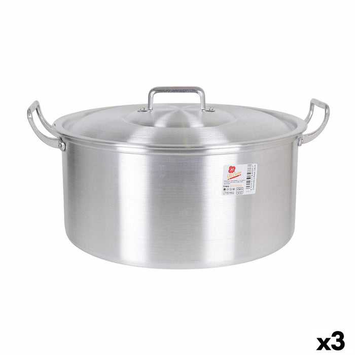 Casserole with lid 43 x 36 x 16 cm (3 Units)