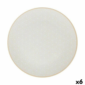 Flat Plate Santa Clara Moonlight Porcelain Ø 25,5 cm (6 Units)
