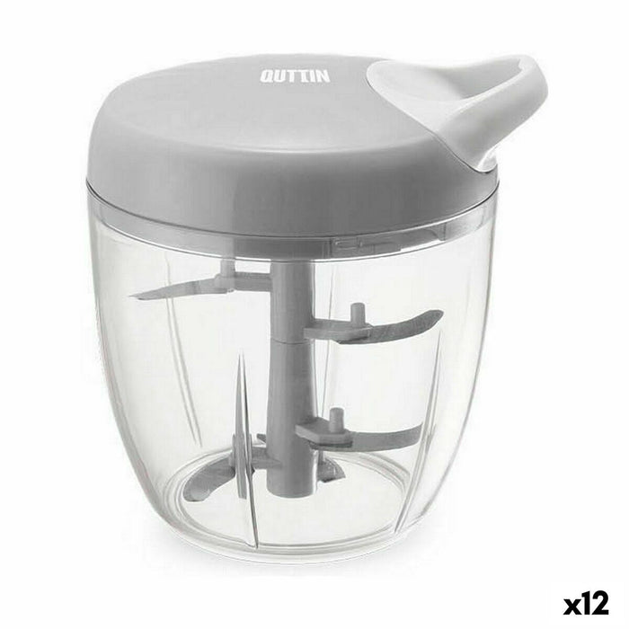 Manual mini chopper with pull cord Quttin 14 x 15 cm (12 Units)