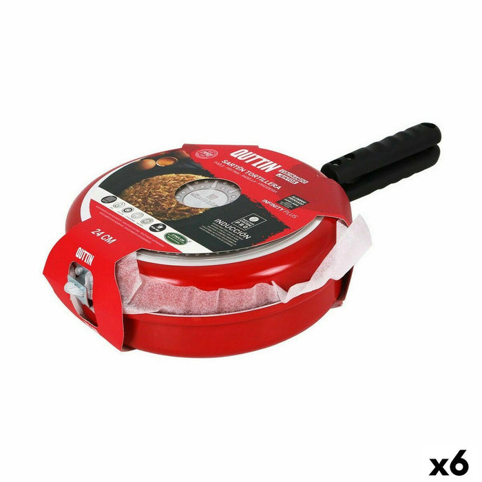 Omelette Pan Quttin Infinity Plus 44 x 24,5 x 4 cm (6 Units)