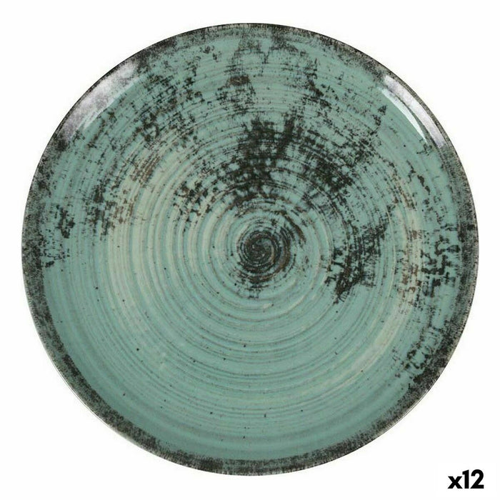 Flat Plate La Mediterránea Aspe Turquoise Ø 26 x 2,5 cm (12 Units)