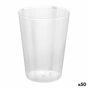 Set of reusable glasses Algon Cider Transparent 4 Pieces 480 ml (50 Units)