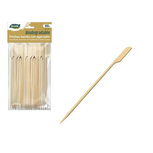 Barbecue Skewer Set Algon Bamboo 100 Pieces 18 cm (18 Units)