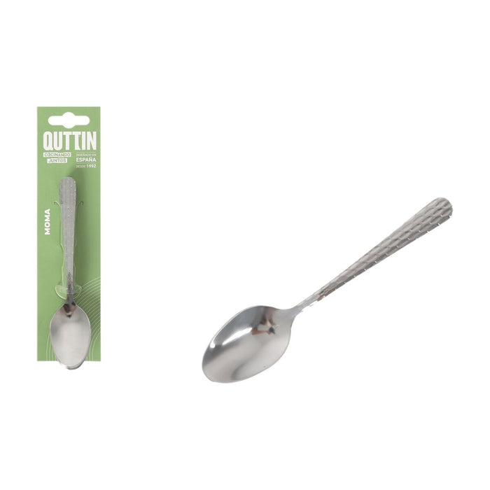 Dessert spoon set Quttin MOMA Black 14,2 x 3,2 cm 6 Pieces (12 Units)