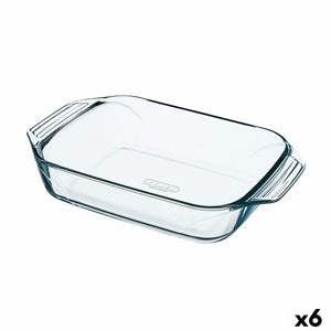 Oven Dish Pyrex Irresistible Transparent Glass Rectangular 35 x 23,1 x 6,5 cm (6 Units)