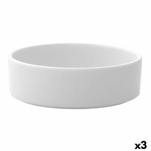 Salad Bowl Ariane Prime Ceramic White Ø 21 cm (3 Units)