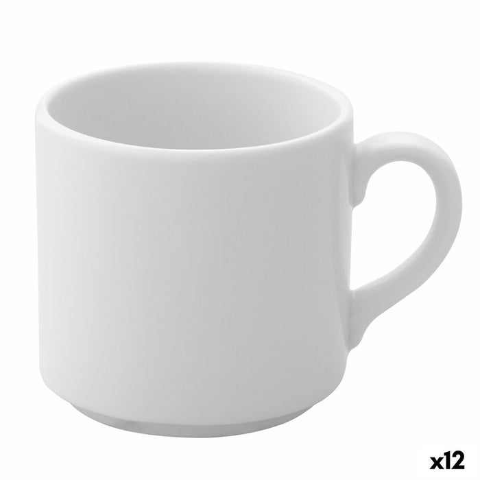 Cup Ariane Prime Coffee White Ceramic 200 ml (12 Units)