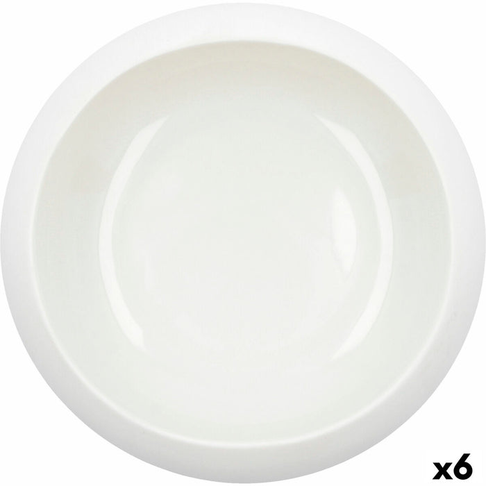 Bowl Ariane Organic Ceramic White (16 cm) (6 Units)