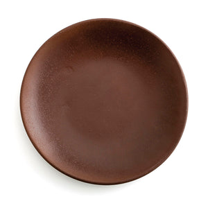 Flat Plate Anaflor Barro Anaflor Brown Ceramic Baked clay Ø 29 cm (8 Units)
