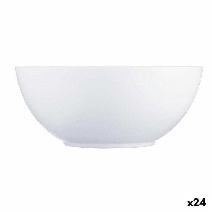 Bowl Luminarc Diwali White Glass Ø 18 cm (24 Units)