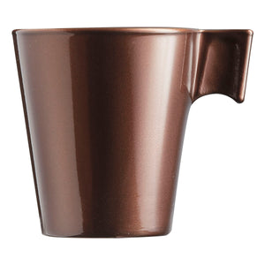 Mug Luminarc Flashy Brown 80 ml Glass (24 Units)