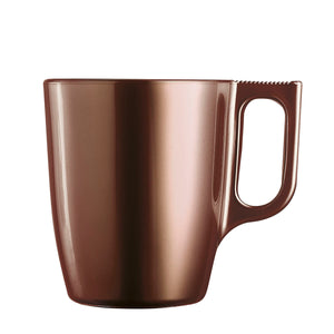 Mug Luminarc Flashy Brown 250 ml Glass (6 Units)