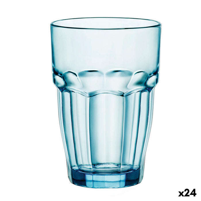 Glass Bormioli Rocco Rock Bar Blue Glass 370 ml (24 Units)