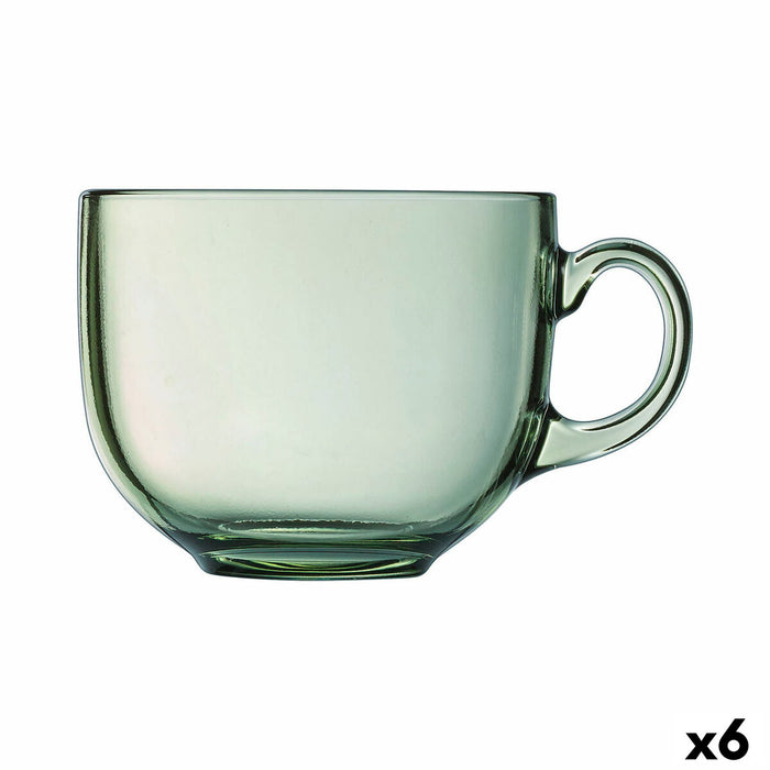 Cup Luminarc Alba Green Glass 500 ml (6 Units)