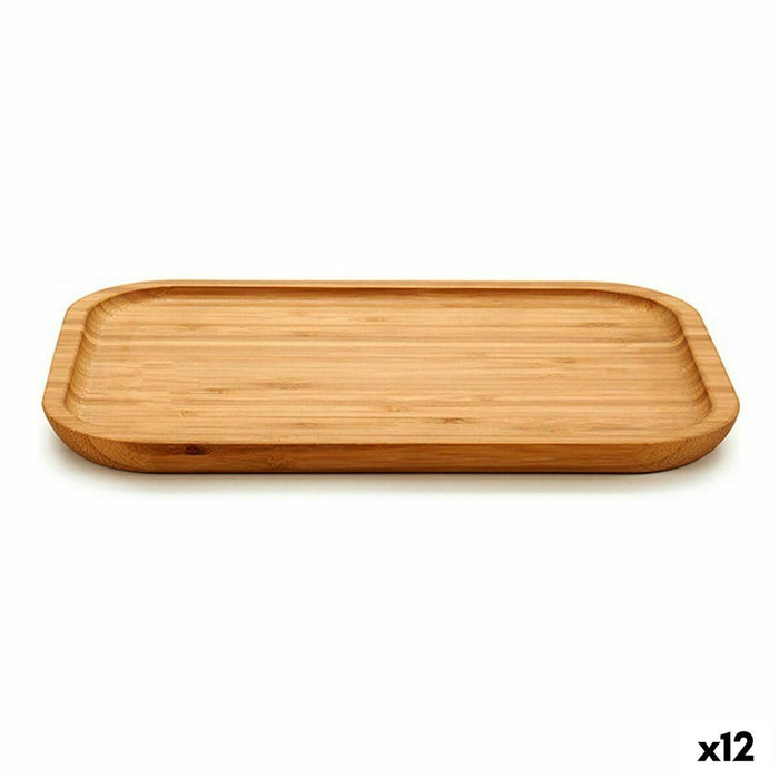Snack tray Kinvara JWKW-3712 JWKW-3712 Brown 18 x 1,5 x 25 cm (12 Units)