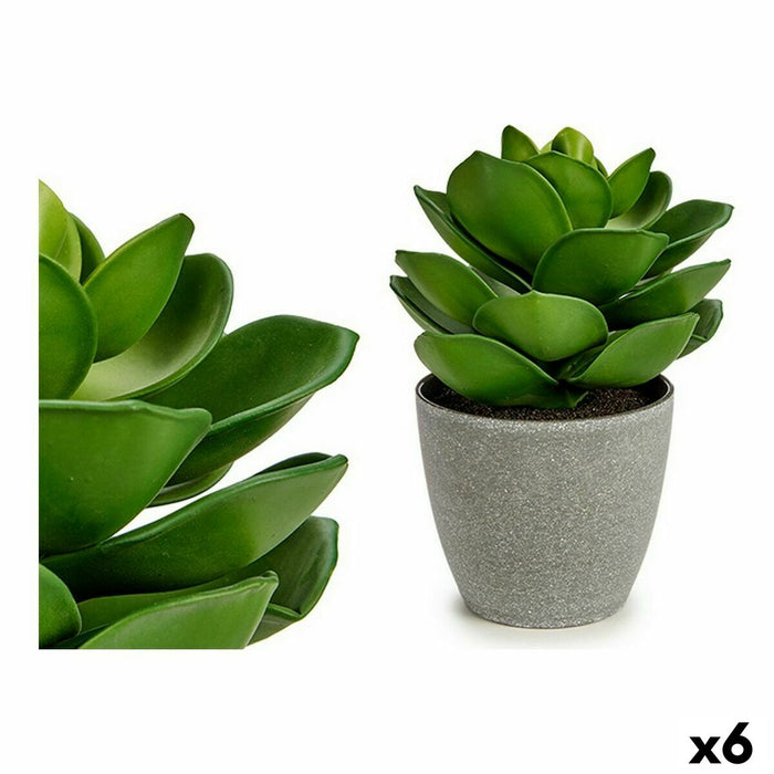 Decorative Plant Ibergarden Plastic 16 x 21 x 16 cm Grey Green (6 Units)