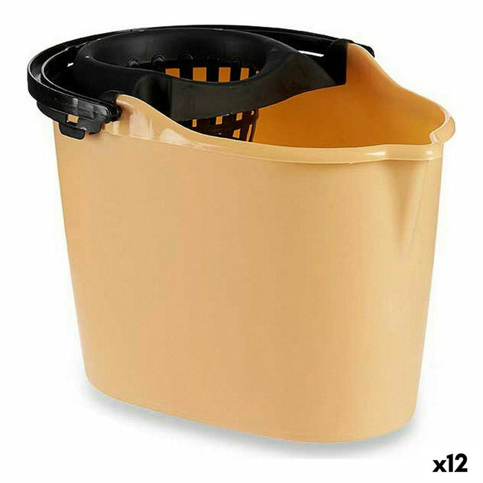 Cleaning bucket Black Beige polypropylene (15 L)