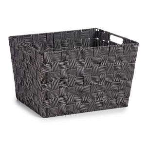 Basket Black Cloth 25 x 20 x 35 cm (12 Units)