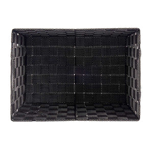 Basket Black Cloth 25 x 20 x 35 cm (12 Units)