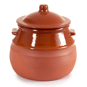 Casserole with Lid Baked clay 2 L 19 x 20,5 x 18 cm (4 Units)