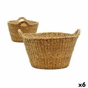 Basket With handles Brown 45 L 43 x 26 x 37 cm (6 Units)