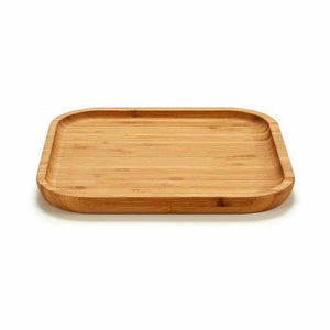 Snack tray Squared Brown Bamboo 20 x 1,5 x 20 cm (12 Units)