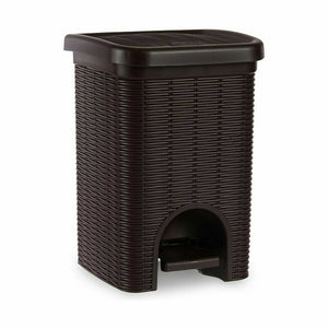 Pedal bin Stefanplast Elegance Brown Plastic 6 L 20,5 x 28 x 20,5 cm (6 Units)