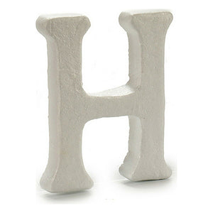Letter H White polystyrene 1 x 15 x 13,5 cm (12 Units)