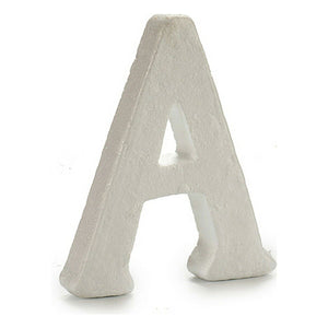 Letter A White polystyrene 1 x 15 x 13,5 cm (12 Units)