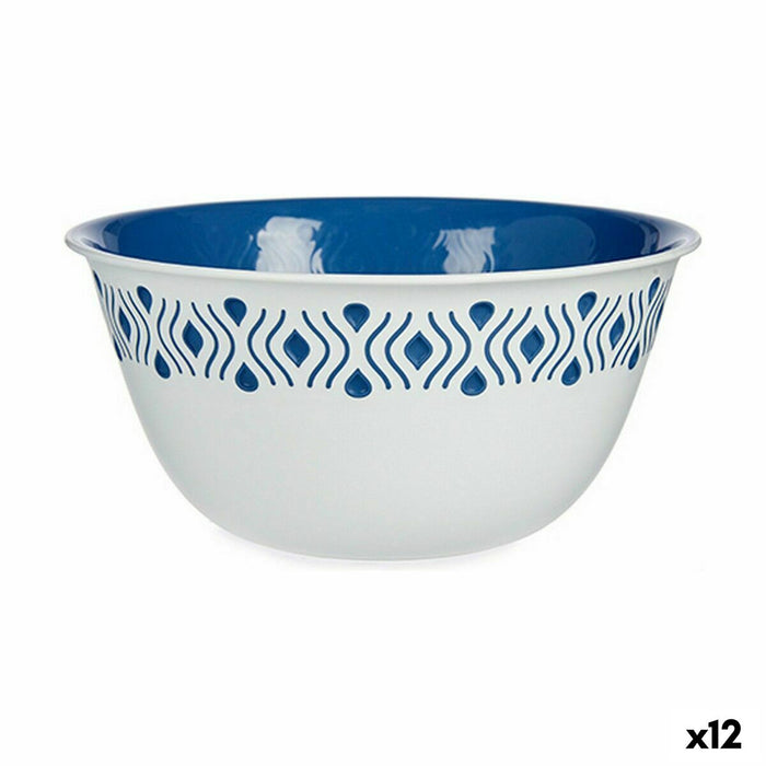 Salad Bowl Stefanplast Tosca Blue Plastic 23 x 10 x 23 cm (12 Units)