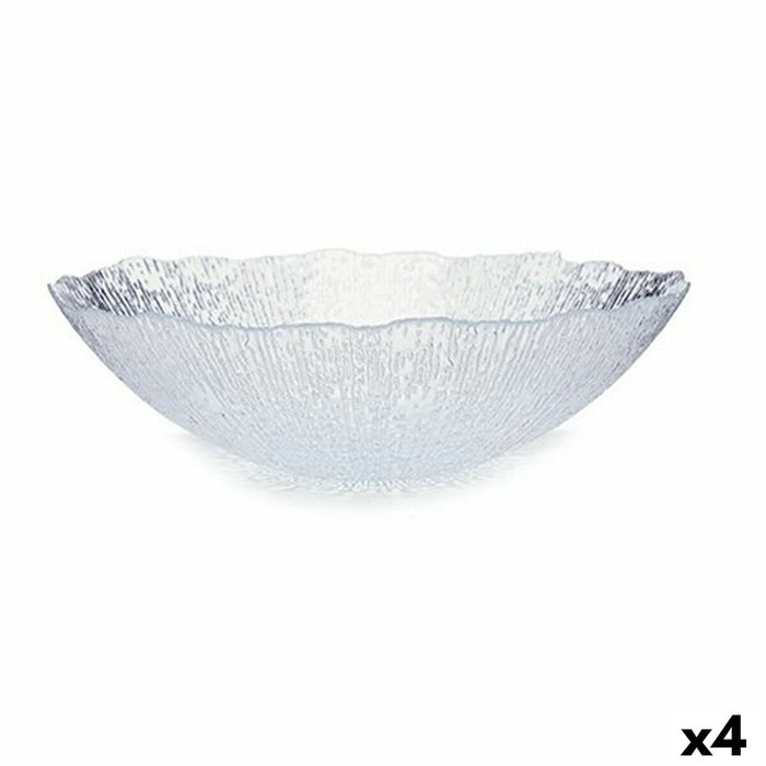 Bowl Rio Transparent Crystal 30,5 x 8,6 x 30,5 cm (4 Units)