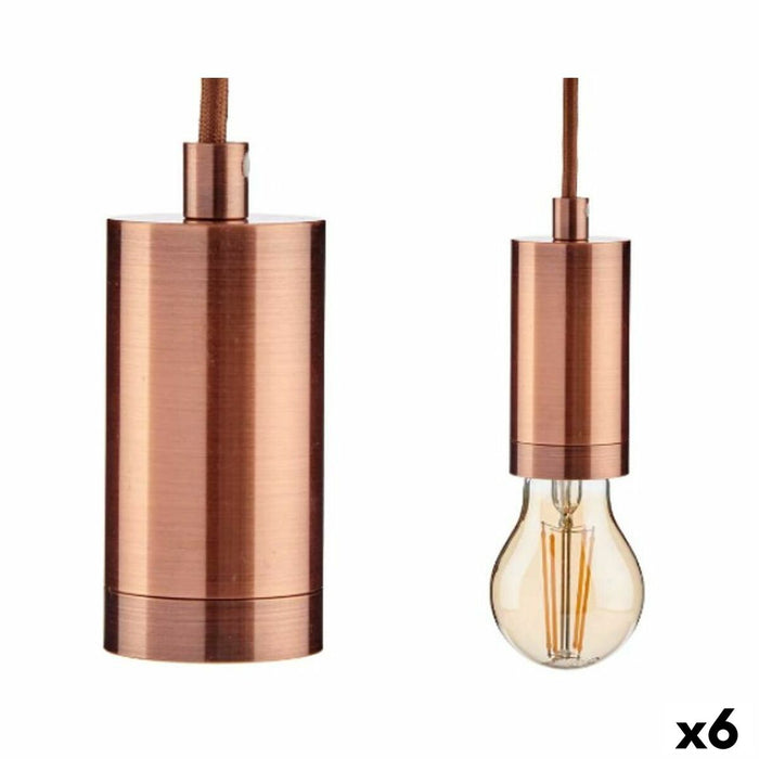 Ceiling Light Bronze Metal 60 W 9,5 x 9,5 x 9,7 cm (6 Units)