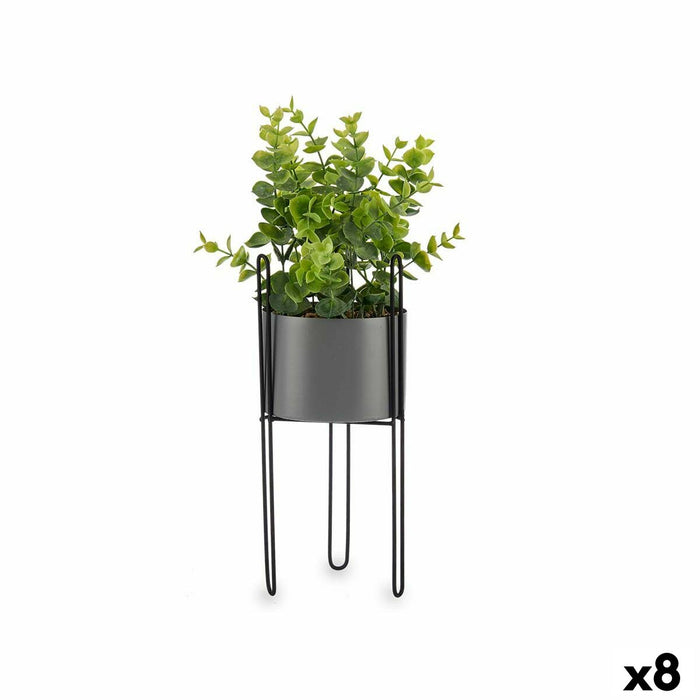 Decorative Plant Eucalyptus Metal Plastic 14 x 40 x 14 cm (8 Units)