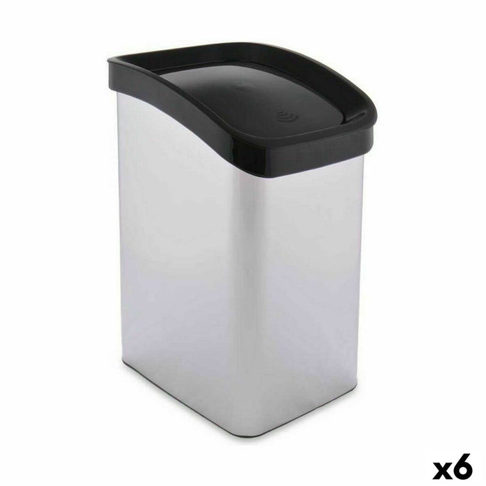 Rubbish bin Tipper truck Silver Plastic 12 L (6 Units)