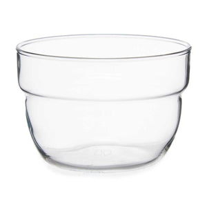 Set of bowls Motto Transparent Glass 200 ml (8 Units)