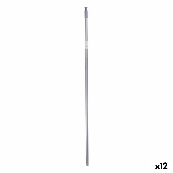 Broom handle 2,3 x 130 x 2,3 cm Grey Metal (12 Units)