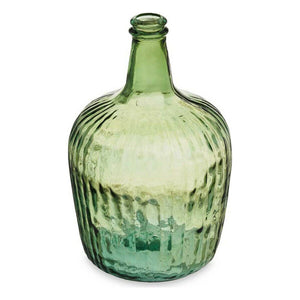 Bottle Stripes Decoration 19,5 x 35,5 x 19,5 cm Green (2 Units)
