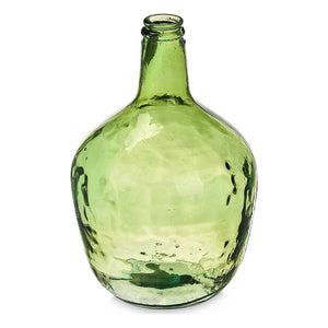 Bottle Smooth Decoration 17 x 29 x 17 cm Green (4 Units)