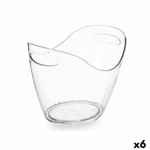 Ice Bucket Transparent Plastic 8 L (6 Units)
