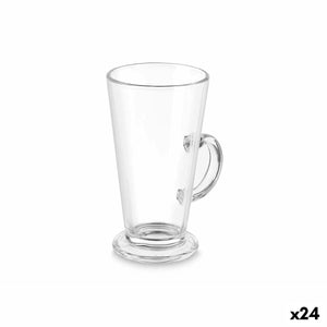 Wineglass Cafe Latte Transparent Glass 280 ml (24 Units)