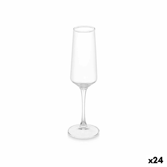 Champagne glass Transparent Glass 250 ml (24 Units)