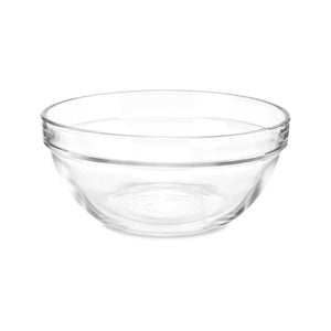 Bowl Transparent Glass 650 ml Stackable (24 Units)