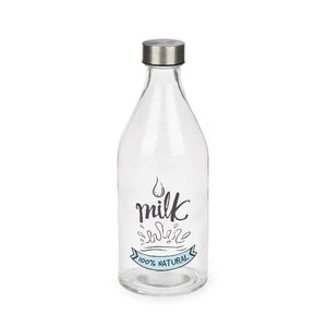 Bottle Milk Glass 1 L (12 Units)