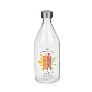 Bottle Juicy Fruits Glass 1 L (12 Units)