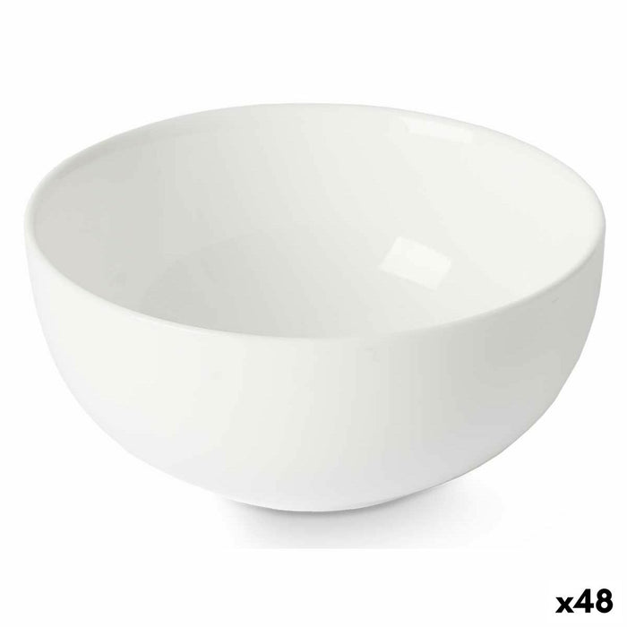 Bowl Vivalto White Opaline glass 13 x 6 x 13 cm (48 Units)