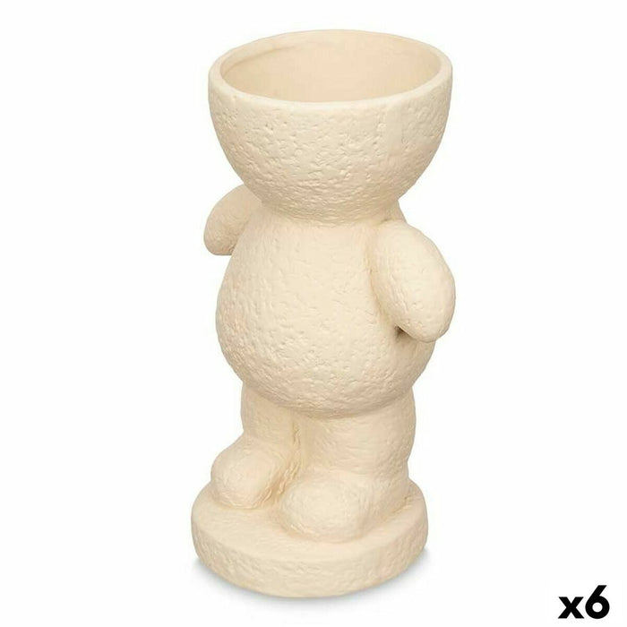 Decorative Figure Beige 16 x 25 x 12 cm Vase (6 Units)