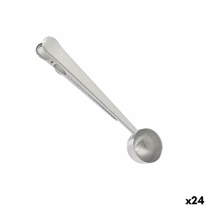Measuring scoop Kinvara W4034 Stainless steel 17,5 x 17,5 x 2,5 cm Clip (24 Units)